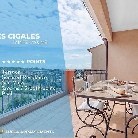 Les Cigales, Superbe Vue - Golfe De Sainte-Maxime Apartment Bagian luar foto